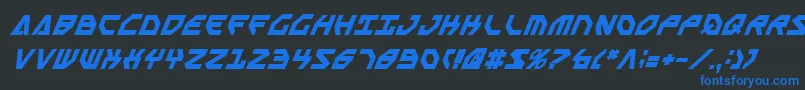 Sscriptv2bi Font – Blue Fonts on Black Background