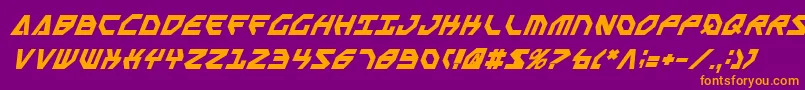 Шрифт Sscriptv2bi – оранжевые шрифты на фиолетовом фоне