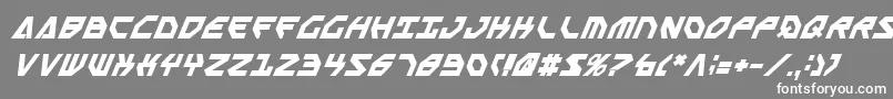 フォントSscriptv2bi – 灰色の背景に白い文字