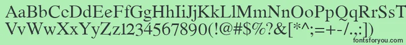 RomandeadfstdRegular Font – Black Fonts on Green Background