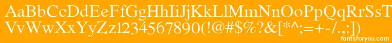 RomandeadfstdRegular Font – White Fonts on Orange Background