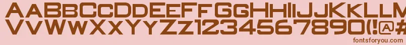 OldR Font – Brown Fonts on Pink Background
