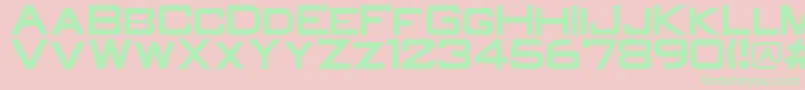 OldR Font – Green Fonts on Pink Background