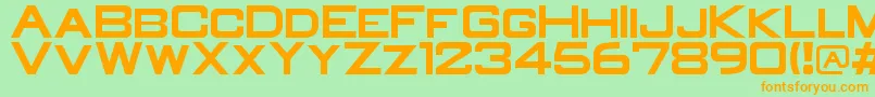 OldR Font – Orange Fonts on Green Background