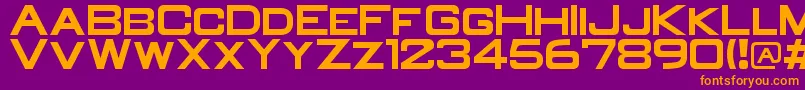 OldR Font – Orange Fonts on Purple Background