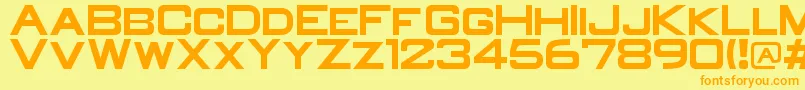 OldR Font – Orange Fonts on Yellow Background