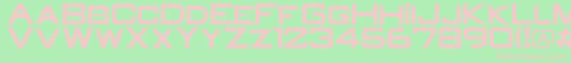 OldR Font – Pink Fonts on Green Background