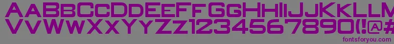 フォントOldR – 紫色のフォント、灰色の背景