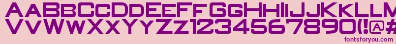 OldR Font – Purple Fonts on Pink Background