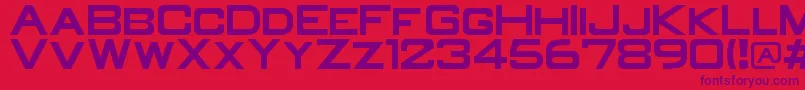OldR Font – Purple Fonts on Red Background