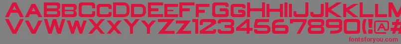 fuente OldR – Fuentes Rojas Sobre Fondo Gris
