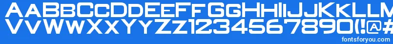 OldR Font – White Fonts on Blue Background