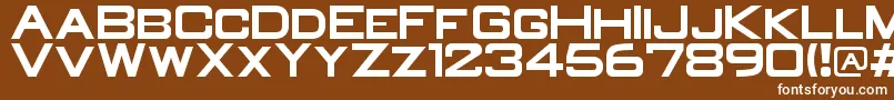 OldR Font – White Fonts on Brown Background