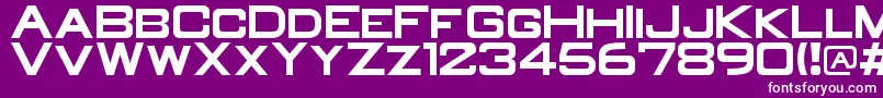 OldR Font – White Fonts on Purple Background