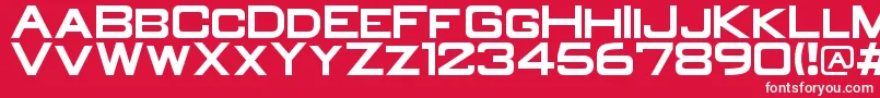 OldR Font – White Fonts on Red Background
