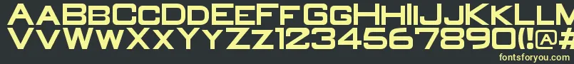 OldR Font – Yellow Fonts on Black Background