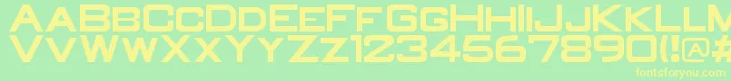 OldR Font – Yellow Fonts on Green Background
