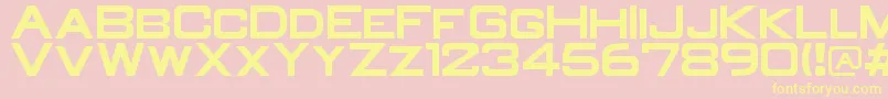 OldR Font – Yellow Fonts on Pink Background