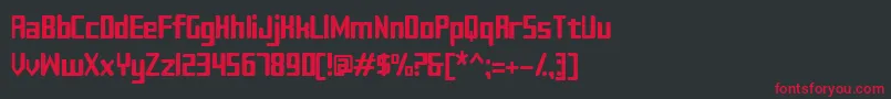 Sujeta Font – Red Fonts on Black Background
