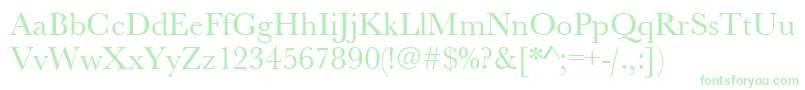 Urwbaskert Font – Green Fonts on White Background