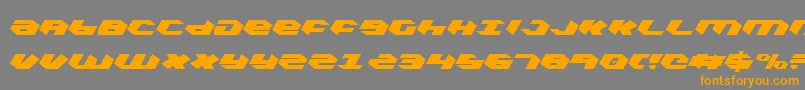 KubrickCondensed Font – Orange Fonts on Gray Background