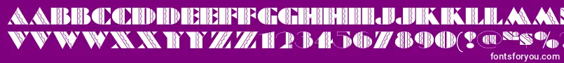 Feteaccomplinf Font – White Fonts on Purple Background