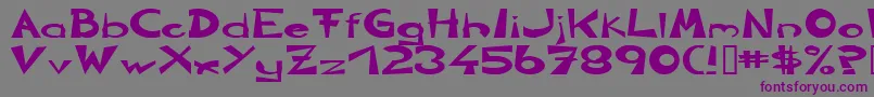 CirclineHeavy Font – Purple Fonts on Gray Background