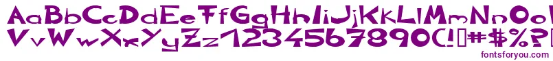 CirclineHeavy Font – Purple Fonts on White Background