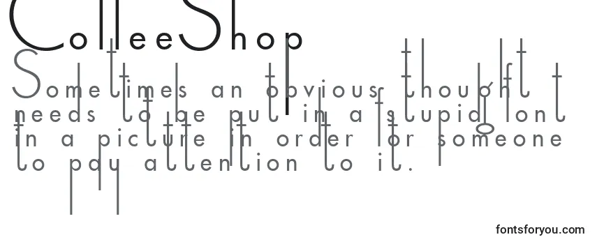 Review of the CoffeeShop Font
