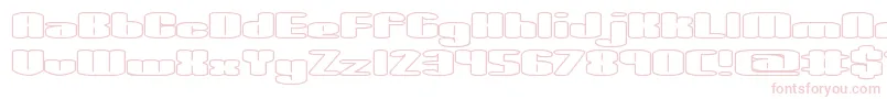 SpaciousOutlineBrk Font – Pink Fonts on White Background