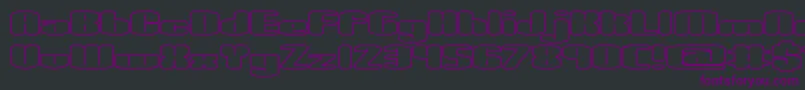 SpaciousOutlineBrk Font – Purple Fonts on Black Background