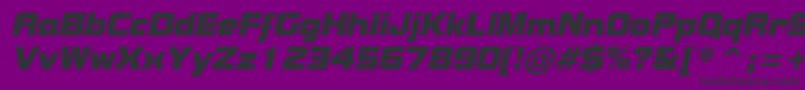 BolsterItalic Font – Black Fonts on Purple Background