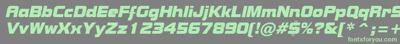 Шрифт BolsterItalic – зелёные шрифты на сером фоне