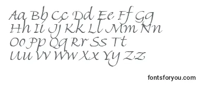 Überblick über die Schriftart Finehand