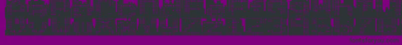 Шрифт Superskyline – чёрные шрифты на фиолетовом фоне