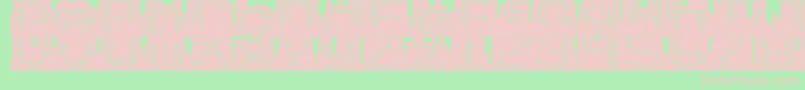 Superskyline-fontti – vaaleanpunaiset fontit vihreällä taustalla