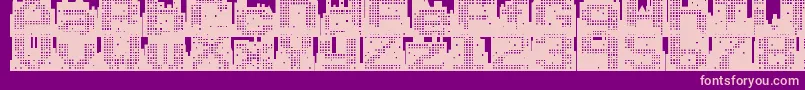 Superskyline Font – Pink Fonts on Purple Background