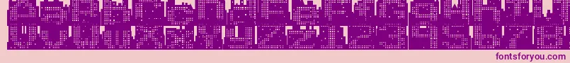 Superskyline-Schriftart – Violette Schriften auf rosa Hintergrund