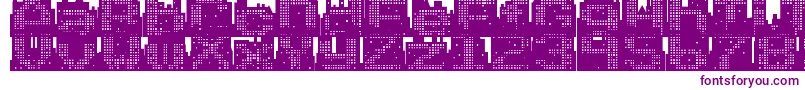 Superskyline Font – Purple Fonts on White Background