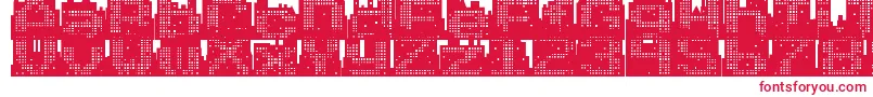 Superskyline-fontti – punaiset fontit valkoisella taustalla