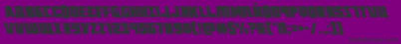 Octoberguardleft Font – Black Fonts on Purple Background