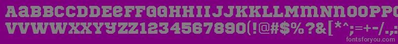 SportsWorldRegular Font – Gray Fonts on Purple Background