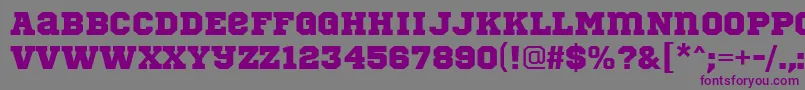 SportsWorldRegular Font – Purple Fonts on Gray Background
