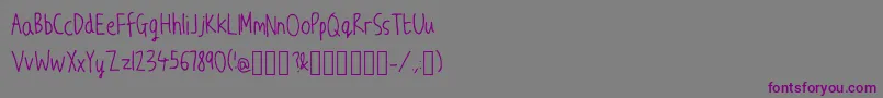 JwScript-Schriftart – Violette Schriften auf grauem Hintergrund