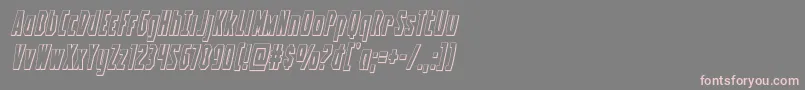 Battleworld3Dital Font – Pink Fonts on Gray Background