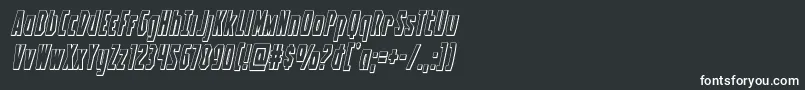Battleworld3Dital Font – White Fonts on Black Background