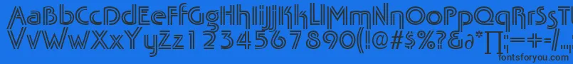 TabascotwinDb-fontti – mustat fontit sinisellä taustalla
