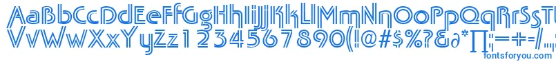 TabascotwinDb Font – Blue Fonts on White Background