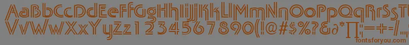 TabascotwinDb Font – Brown Fonts on Gray Background