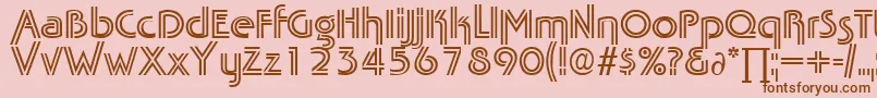 TabascotwinDb Font – Brown Fonts on Pink Background